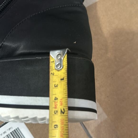 EUC Jeffrey Campbell Free People Y2K Black Silk Weave Wedge Booties Size‎ 8 - Picture 8 of 8